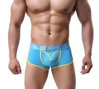 Genérico Boxers Hombre Ropa Interior con Estampado Tipo U Transpirable con CinturóN Plano En Las Esquinas