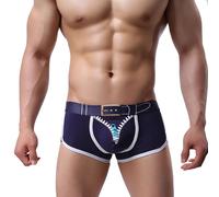 Genérico Boxers Hombre Ropa Interior con Estampado Tipo U Transpirable con CinturóN Plano En Las Esquinas