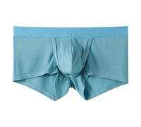 Genérico Boxers para Hombres, Calzoncillos Deportivos Hombre, Talla Grande Encaje De Punto Sexy Liso Raya Calzoncillos Transpirables Cómodo Moda Casual Ultrafino Color Sólido Boxer