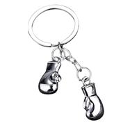 Genérico Boxing Glove Keychain - Metal 3D Keyring Accessory | Backpack Charm with Portable Design for Party Favors, Key Holder for School Bag, Sports Gift for Boxing Fans, Teens Adults