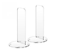 Genérico Boxing Glove Storage, Clear Acrylic Vertical Rack, 2 Piece Display Stand for Gloves, Compact Holder with Stable Base, Organizer for Desk Gym Home Office Baseball Softball