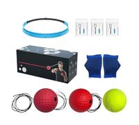 Genérico Boxing Training React Ball,Punching Reaction Fitness - Convenient Boxing React Ball with Silicone Headband,for Sports Enthusiast Men Women Beginners Teens Living Room Travel Dormitory Gym