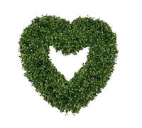 Genérico Boxwood Topiary - 29.53 Inch Valentine's Heart Fake Planter | Small Faux Green Potted Plants for Indoor, Outdoor, Living Room, Porch, Window, Garden, Yard,