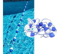 Genérico Boyas Premium para Piscinas con 2 Ganchos Resistentes: Cuerdas flotantes de Seguridad para Piscinas enterradas, Ideales para competiciones comerciales, Disponibles en Longitudes de 3 a 18 me