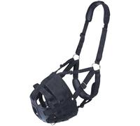 Generico Bozal personalizado para caballos pastando con cabestro y freno para la alimentación (Black)
