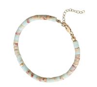 Genérico Bracciale Donna - 6.69 Pollici Pietre Colorate Bracciale | Bracciales Charme Colorato Con Conchiglia Metallo Stile Distintivo - Bracciales Per San Compleanni Gioiello Boho Catena 1.97 P