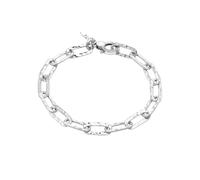 Genérico Bracciale Raspini Hope in Argento 925 Martellato | Gioiello Unisex Fatto a Mano in Italia con Catena a Maglie Rettangolari, Design Moderno e Luminoso