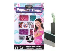 Genérico Bracelet Making Kit, Diy Jewelry Craft, Beads Creative Accessory Kit, Interactive Kids Craft Toy Handmade Bracelet Starter for Girls Boys Teens Women Party School Festival Birthday Use 5cm