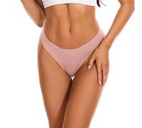 Genérico Braga algodón 100 Bragas Mujer Algodon Braguitas Invisibles Transpirables Talle Alto Braguita Lisos Transpirable Bragas Menstruales Fino Deslizamiento Tanga Algodon Mujer