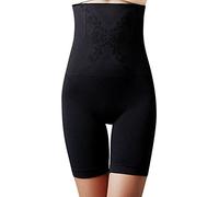 Genérico Braga Reductora Faja Quema Grasa Abdominal Mujer Pantalones De Pierna Delgada De Panal Cintura Alta Sin Costuras Fajas Mujer Pantalones Tanga Reductora Vientre Plano Black XL
