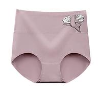 Genérico Bragas AlgodóN Mujer Altas Encaje Fajas de Cintura Alta para Mujer Braguitas de Levantamiento de glúteos para Adelgazar el Vientre Tanga Divertido Mujer (F, L)