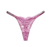 Genérico Bragas Algodon Mujer Bragas de Encaje Sensuales para Mujer Conjunto de Lencería Elegante en Talla Única Incluye Tangas y Modelos Calados 3piezas (L)