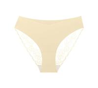 Genérico Bragas De Mujer Calzoncillos de Encaje Sin para Mujer Bragas Cómodas Ultrafinas Ropa Interior Elástica Transpirable (Beige, XXL)