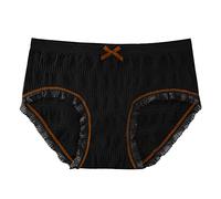 Genérico Bragas De Mujer - Color A Juego Sexy Encaje Inferior Tenedor Cintura De Ropa Interior Sin Costuras Mujeres AlgodóN NiñAs Calzoncillos