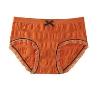 Genérico Bragas De Mujer - Color A Juego Sexy Encaje Inferior Tenedor Cintura De Ropa Interior Sin Costuras Mujeres AlgodóN NiñAs Calzoncillos