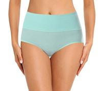 Genérico Bragas Mujer Algodón Cintura Alta Tallas Grandes, Ropa Interior Femenina Menstrual Transpirable, Braguitas Puras de Algodón para Periodo, Culotte Cómodo Diario