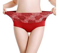 Genérico Bragas Mujer Algodon Ropa Interior De Mujer Bragas Algodon Tangas Ropa Interior Talla Grande Transpirable Cintura Alta Reductor De Abdomen Suave Sin Marcas Visibles