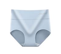 Genérico Bragas Mujer Algodon Talle Alto Braguitas Cintura Media Elegante Color Uniforme Braguitas Ropa Interior Cómoda Y Sexy Unicolor Bragas Sexys Cómodo Hilo Dental Bragas Embarazada