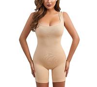 Genérico Bragas Mujer Sin Combinacion Interior Mujer Falda Body Para Body Shaper Cuello Cuadrado Sin Mangas Tank Tops Costuras Reductor Abdominal Camiseta Moldeadora A Xxxl