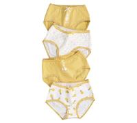 Genérico Bragas Niña 3-14 Años Floral Pack de 4 Braguitas Adolescentes Sirenita Dibujos Animados Panties Cintura Elástica Ropa Interior Calzones Transpirables Cmodas Verano (Amarillo, 13-14 años)