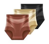 Genérico Bragas sin Costura Bragas Algodon Mujer Talle Alto Barriga Plana Calzones sin Costuras Period Underwear Compresión Cotton Underwear Women Roupa Mulher Calzones Calzoncillos A