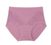 Genérico Bragas sin Costura Pantaletas para Mujer De Algodon Braguitas Suaves Cómodas Talle Alto Braguita Lisos Transpirable Bragas Menstruales Reductora Altas Mujer