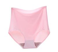 Genérico Bragas sin Costuras Mujer Invisible Braguitas Algodon Mujer Talle Alto Barriga Plana Calzones sin Costura Braga Menstrual Compresión Seamless Underwear Women's Clothing Braguitas cuecas PK1