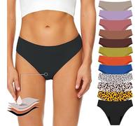 Genérico Braguita de bikini menstrual para mujeres y adolescentes, ideal para la playa, piscina o actividades deportivas, súper absorbentes, todas las tallas XS-4XL (A001 Negro, L)