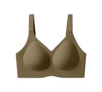 Genérico Bralette Mujer - Sujetadores de Gel moldeadores sin Costuras para realce de Busto Grande diseño de Copa con Aros Soporte Adelgazante y (Coffee XXL)