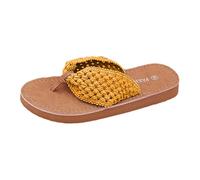 Genérico Brasileras Chanclas Mujer,Chanclas De Verano Informales De Color Liso con Tira Entre Los Dedos CóModas Y Transpirables Ideales para La Playa