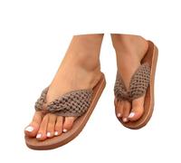 Genérico Brasileras Chanclas Mujer,Chanclas De Verano Informales De Color Liso con Tira Entre Los Dedos CóModas Y Transpirables Ideales para La Playa