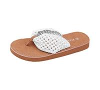 Genérico Brasileras Chanclas Mujer,Chanclas De Verano Informales De Color Liso con Tira Entre Los Dedos CóModas Y Transpirables Ideales para La Playa