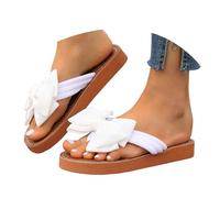 Genérico Brasileras Chanclas Mujer,Sandalias De Verano con Lazo En La Punta Estilo Chancla Informales Y CóModas para La Playa