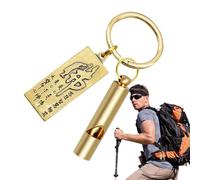 Genérico Brass Whistle - Vintage Coaching Signal Whistle, Metal Sound Tool | Professional Training Outdoor Alert Device, Loud Survival Signaling Tool For Camping Hiking Wilderness Rescue