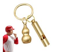 Genérico Brass Whistle - Vintage Coaching Signal Whistle, Metal Sound Tool | Professional Training Outdoor Alert Device, Loud Survival Signaling Tool For Camping Hiking Wilderness Rescue