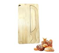 Genérico Bread Bow Knife With Matching Crumb Tray, Left Right Handed Design Serrated Steel Blade Universal Kitchen Tool, Rustic Farmhouse Bagel Loaf Slicing Gadget for Bakers Restaurants