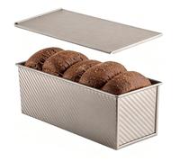 Genérico Bread Pan With Lid For Baking - Loaf Pan, Nonstick Sandwich Bread Loaf Pans For Homemade Sourdough Breads, Sandwich Breads Tins Baking Pans | For Home Kitchen Restaurant Bakery Cafe