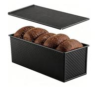 Genérico Bread Pan With Lid For Baking - Loaf Pan, Nonstick Sandwich Bread Loaf Pans For Homemade Sourdough Breads, Sandwich Breads Tins Baking Pans | For Home Kitchen Restaurant Bakery Cafe