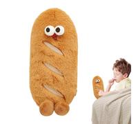 Genérico Bread Plush Toy - PP Cotton, 4,72x3,94x9,84 pulgadas, lindo suave | Food Plush Pillow, Adorable Bread Stuffed Toy for Home Decoration, Living Room, Bedroom, Study, Gift for Food Lovers
