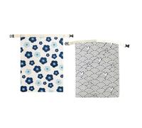 Genérico Bread Storage Bag Beeswax Reusable Cotton Food Wrap | Homemade Bread Bag - Natural Cotton Beeswax Lined Pouch | 2 Pack Fresh Keeper | Reusable Food Storage For Kitchen Baking