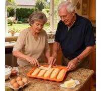 Genérico Breakfast Mold - Heat Resistant Baguete Bread Pan, Silicone Non Stick Mold,Corn Stick Bread Pan | For Restaurant Party Grilling Baking Picnic Kitchen Camping Home Family