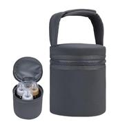 Generico Breastmilk Cooler Bag, Milk Bottles Bag, Breast Milk Chiller, Detachable Strap Bags, Insulated Milk Bottles Bag For 2 Large 8oz Bottles With Convenient Cooling And Portability, oscuro,