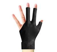 Genérico Breathable Cue Gloves, Left Hand Pool Mittens, 3 Finger Design with Smooth Glide, Elastic Fabric Sports Glove, Billiard Glove with Ergonomic Fit, Cue Control for Tournament Play