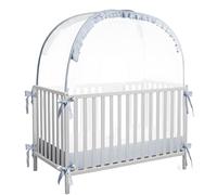 Genérico Breathable Mesh Crib Tent Cover, Pop-Up Canopy To Keep Baby Safe from Climbing out, Bed Protection For Toddler Nursery, Bedroom, School, Travel Use, Secure Zippered, 27.56x51.18x55.12