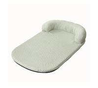 Genérico Breathable Spring Summer Cooling Large Dog Bed Ati-Slip Cat with Pillow Ice Silk Fabric, Compatible For Small Cushion Pet(,M-80x60cm)
