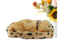 Genérico Breathing Dog Stuffed Animal - Plush, Interactive Puppy Plush Toy, Realistic Sleeping Dog | Stuffed Puppy Doll, Comfort Companion For Bedtime Sleep, Travel, Car Rides, Daycare, Birthday