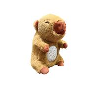 Generico Breathing Plush Capybara Toy, Night Light Projection, Adorable Soft Soothing Stuffed Animal, Sleep Companion for Bedtime and Bedroom Comfort, Kids Teens Adults, 11.81 inches