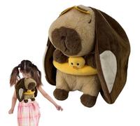 Genérico Breathing Plush - Plush Animal Capybara Breathing Doll | Adjustable Musical Figurita para Boys Girls Teens Students Adults Living Room Bedroom Dorm Travel