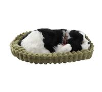 Genérico Breathing Plush Puppy Dog - Interactive Stuffed Animal with Sounds & Movement | Realistic Comfort Toy | For Calm Down Bedtime Sleep Time Travel Car Vacation Road Trip Daycare