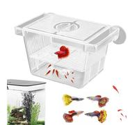Genérico Breeder Box For Fish Tank - Acrylic Hatchery Incubator Multi Slot Divider, Fry Isolation Nursery, Fish Protector, Secure Suction Mount, Water Circulation Gaps | For Aquarium